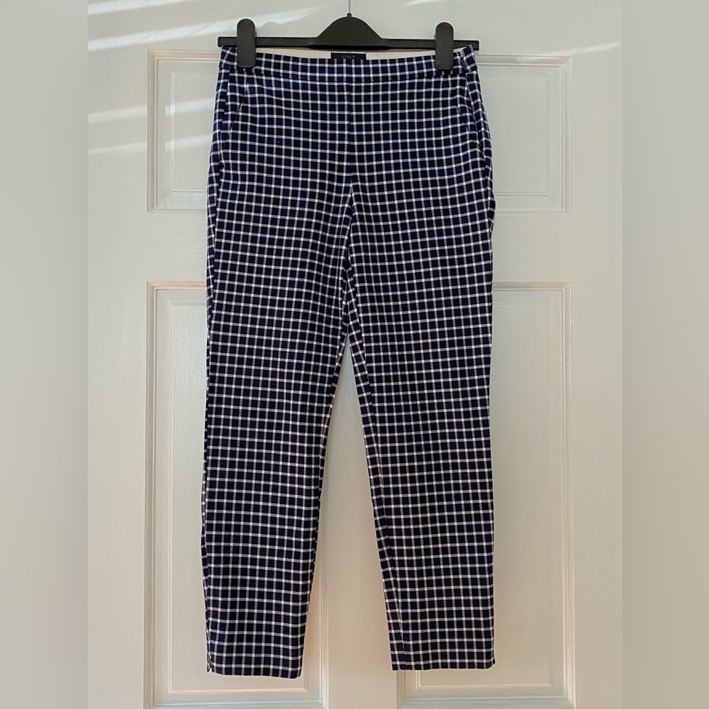 Jcrew plaid capri- 1950s style
